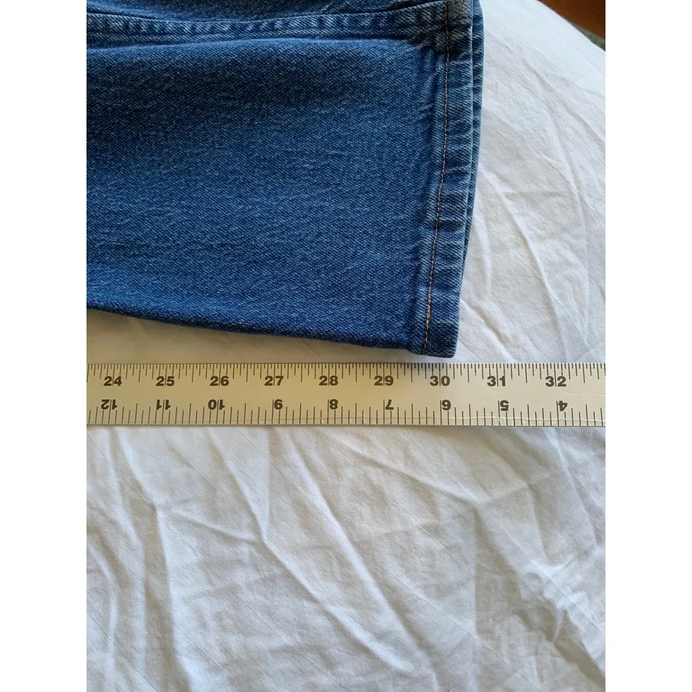 Wrangler 35x30 Jeans Dark Blue 937STR Straight Leg Stretch Denim Western Cowboy